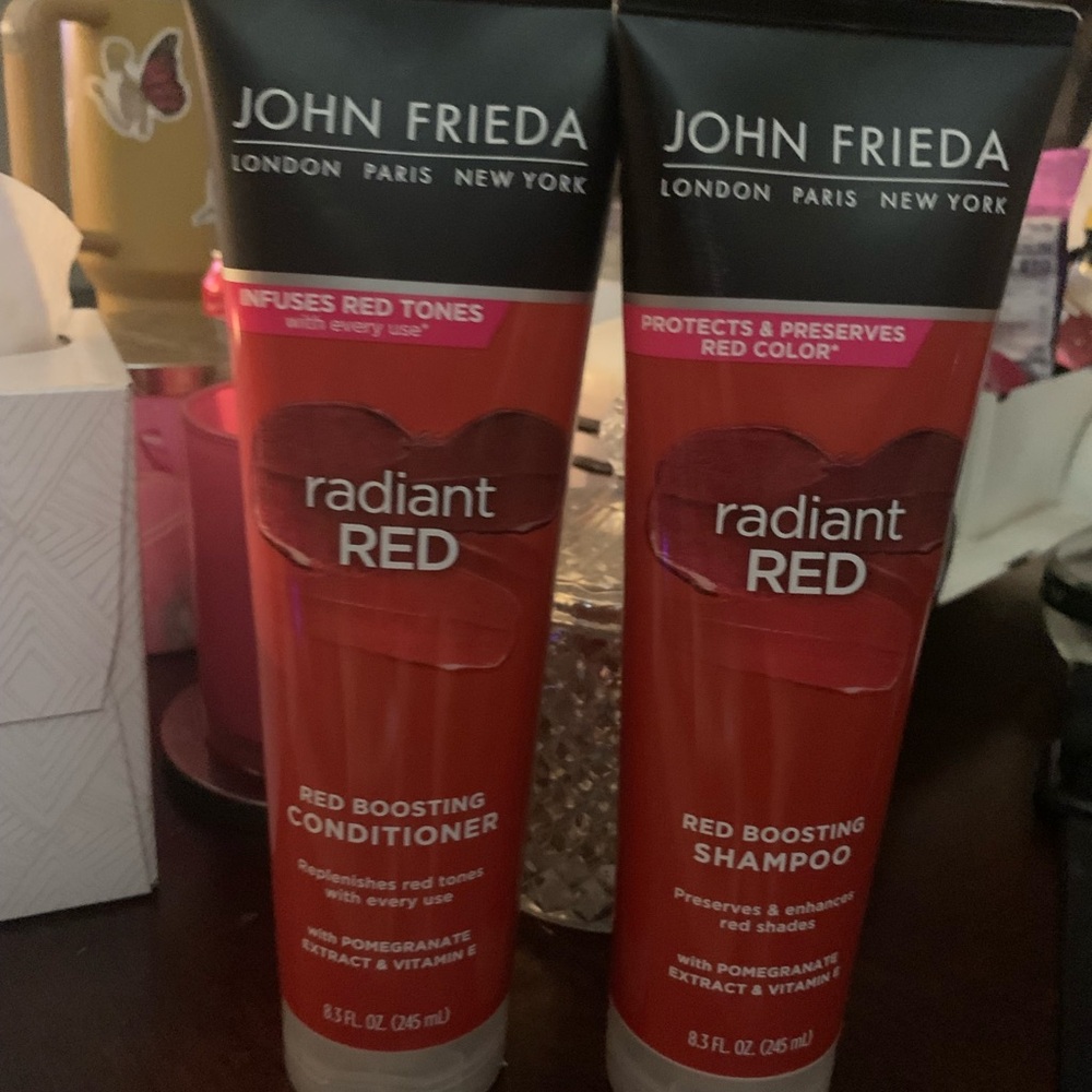John Frieda radiant red red boosting shampoo and conditioner set